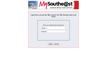 Tablet Screenshot of courses.semo.edu